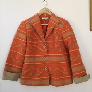 Coldwater Creek Fall Southwestern blazer small
